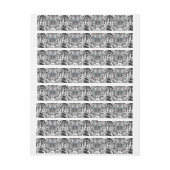 白黒ブルーアイタイガーグラフィック ラップアラウンドラベル (シート)