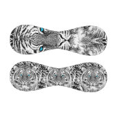 白黒ブルーアイタイガーグラフィック 野球ボール (パネル)