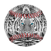 白黒ブルーアイタイガーグラフィック 野球ボール (裏面)