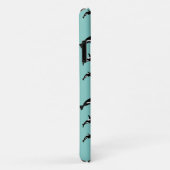 白黒ブルーオルカキラーホエールマリンパターン Case-Mate iPhoneケース (裏面/右)