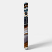 白黒ブルーグレーテラコッタアゲード Case-Mate iPhoneケース (裏面 / 左)