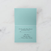 白黒ブルートイルRSVP返信カード 招待状 (内部)