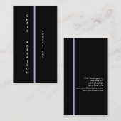 白黒ブルー魅力的魅力的な名刺 名刺 (正面/裏面)