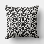 白黒ブロックプリント クッション (裏面)