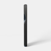白黒ブロンズ抽象芸術波グリッター SAMSUNG GALAXYケース (左側面)