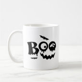 白黒ブー不気味ハロウィーン コーヒーマグカップ (左)