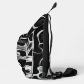 白黒プリントカットソーバッグ スリングバッグ (右)