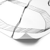 白黒プリント ポスター (角)