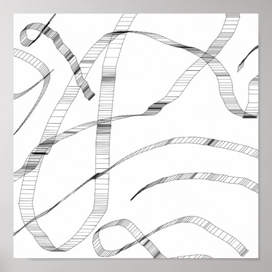 白黒プリント ポスター (正面)