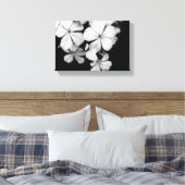 白黒プルムバゴ キャンバスプリント (インサイチュ (寝室))