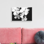 白黒プルムバゴ キャンバスプリント (インサイチュ (リビング))