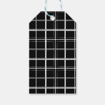 白黒プレイドギフトラベル