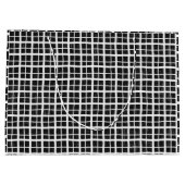 白黒プレイドハロウィンシックパーティー ラージペーパーバッグ (裏面)