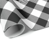 白黒プレイド |バッファローチェック ラッピングペーパー (ロールコーナー)