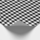 白黒プレイド ラッピングペーパー (角)