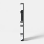 白黒プレイドIphoneケース iPhoneケース (左側面)