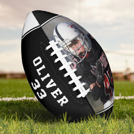 白黒プレイヤーの名前番号写真 アメリカンフットボール