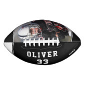 白黒プレイヤーの名前番号写真 アメリカンフットボール (正面)