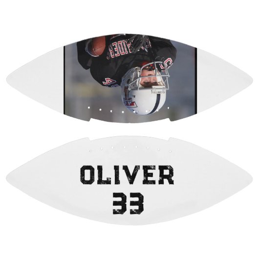 白黒プレイヤー名番号写真記念 アメリカンフットボール (パネル)