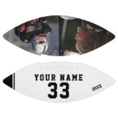 白黒プレイヤー名番号2 Photo Footbal アメリカンフットボール (パネル)