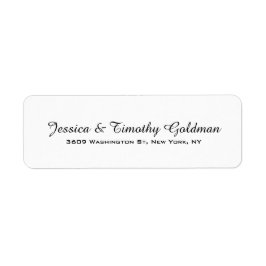 白黒プレーンエレガントトレンディー ラベル