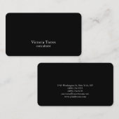 白黒プレーンクリエイティブコンサルタモダンント 名刺 (正面/裏面)