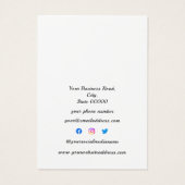 白黒プレーンジュエリーイヤリング表示カード (裏面)