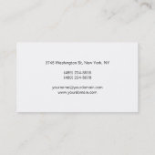 白黒プレーンメイクアップアーティストの名刺 名刺 (裏面)