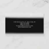 白黒プレーンモダンコンサルタントの名刺 名刺 (裏面)