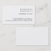 白黒プレーン弁護士名刺 名刺 (正面/裏面)