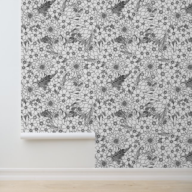 白黒プロテア野花園 壁紙 (アプリケーション)