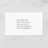 白黒プロフェッショナルサイクリスト 名刺 (裏面)