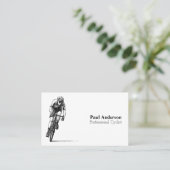 白黒プロフェッショナルサイクリスト 名刺 (スタンド正面)