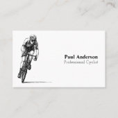 白黒プロフェッショナルサイクリスト 名刺 (正面)