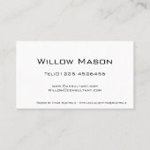 白黒プロフェッショナルストライプの名刺 名刺 (裏面)