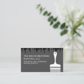 白黒プロフェッショナルハウスペインター 名刺 (スタンド正面)