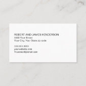 白黒プロフェッショナルハウスペインター 名刺 (裏面)