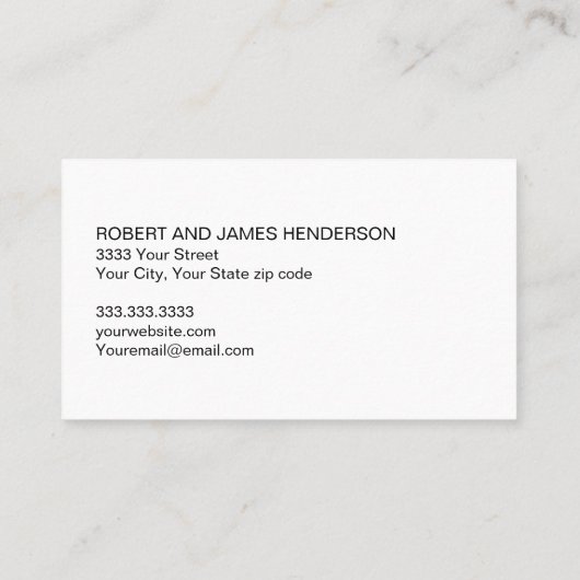 白黒プロフェッショナルハウスペインター 名刺 (裏面)