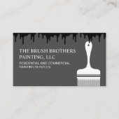 白黒プロフェッショナルハウスペインター 名刺 (正面)