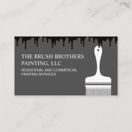 白黒プロフェッショナルハウスペインター 名刺