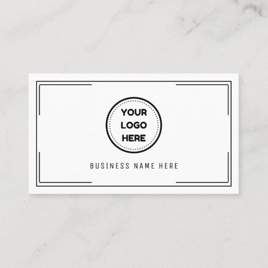 白黒プロフェッショナルフォーマルロゴ ロイヤリティカード (裏面)