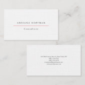 白黒プロフェッショナルミニマリストの作成 名刺 (正面/裏面)