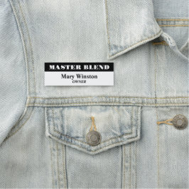 白黒プロフェッショナル名タグ 名札