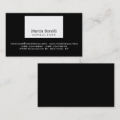 白黒プロフェッショナル名刺 名刺 (正面/裏面)