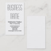 白黒プロフェッショナル普通名刺 名刺 (正面/裏面)