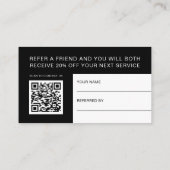 白黒プロフェッショナル2 in 1事業 紹介カード (裏面)