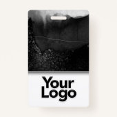 白黒プロフェッショナルCNAナース写真名 バッジ (裏面)