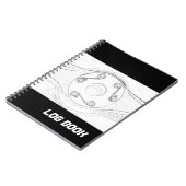 白黒プロペラ飛行記録ブック ノートブック (左側)