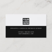 白黒プロモダンマーケティングコンサルタント 名刺 (裏面)