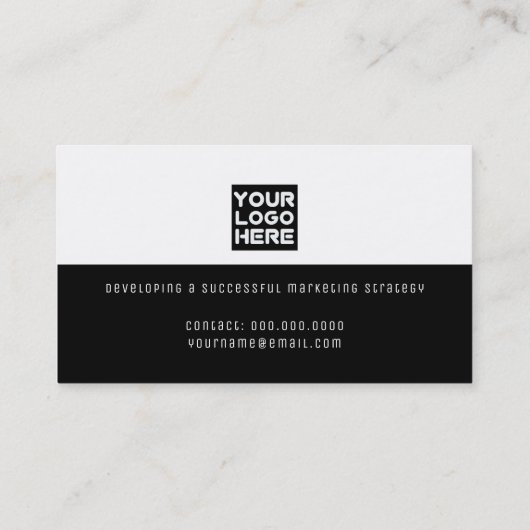 白黒プロモダンマーケティングコンサルタント 名刺 (裏面)